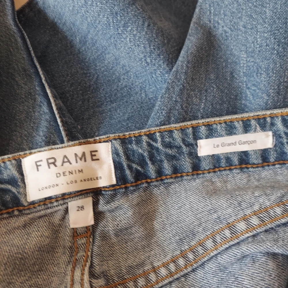 Frame Denim Size 28 Le Grand Garcon Boyfriend Jeans 100% Cotton - Picture 5 of 9